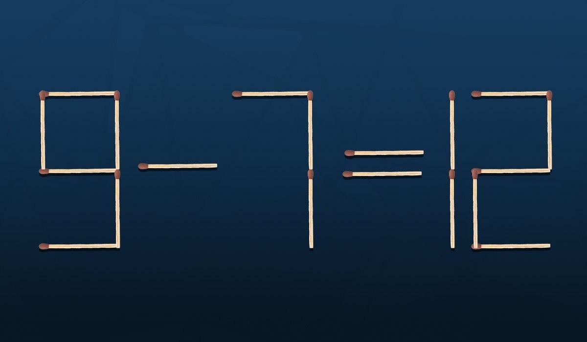 Ett pussel för genier: du behöver bara flytta en tändsticka för att rätta till ett misstag