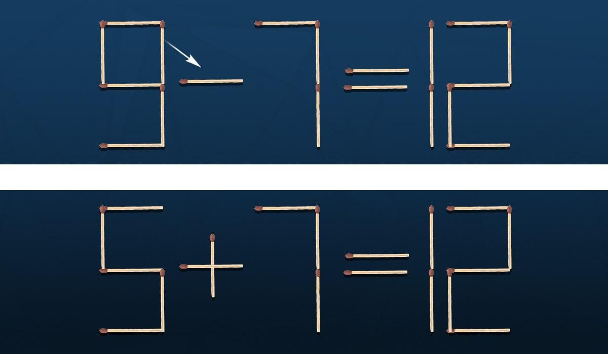 Ett pussel för genier: du behöver bara flytta en tändsticka för att rätta till ett misstag