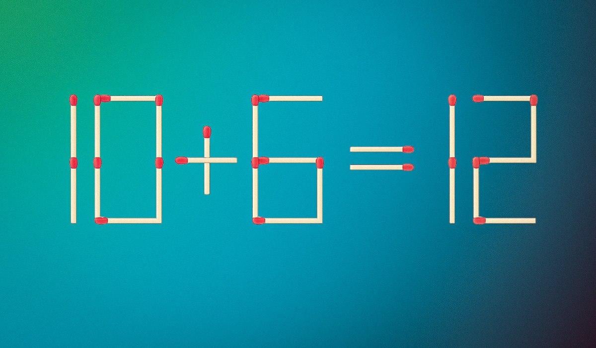 Du behöver bara dra en tändsticka för att jämlikheten ska bli korrekt: ett pussel för genier