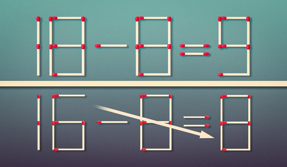 Ett problem för riktiga genier: du behöver bara dra en tändsticka