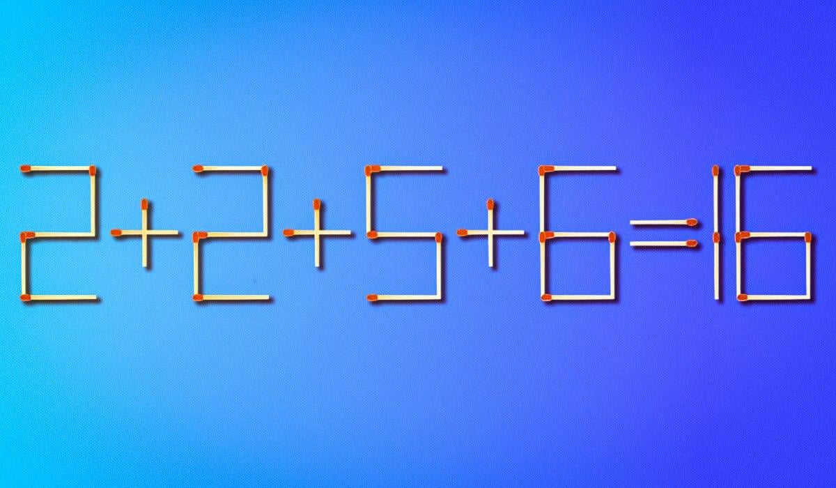 Du behöver bara flytta en tändsticka för att rätta till felet: ett utmanande pussel