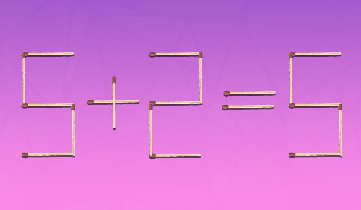 Vilken av de 19 tändstickorna måste flyttas för att likheten ska bli korrekt: ett IQ-test