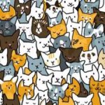 Ett pussel för personer med skarp syn: hitta kaninen bland katterna på 11 sekunder Ett pussel för personer med skarp syn: hitta kaninen bland