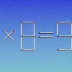 Snabbt IQ-test: du måste ta bort två tändstickor för att